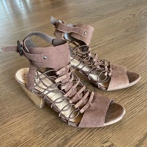 Vince Camuto Leather Wedge Heels